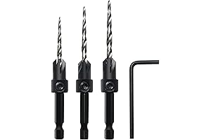 3Pcs Countersink Drill Bit Set