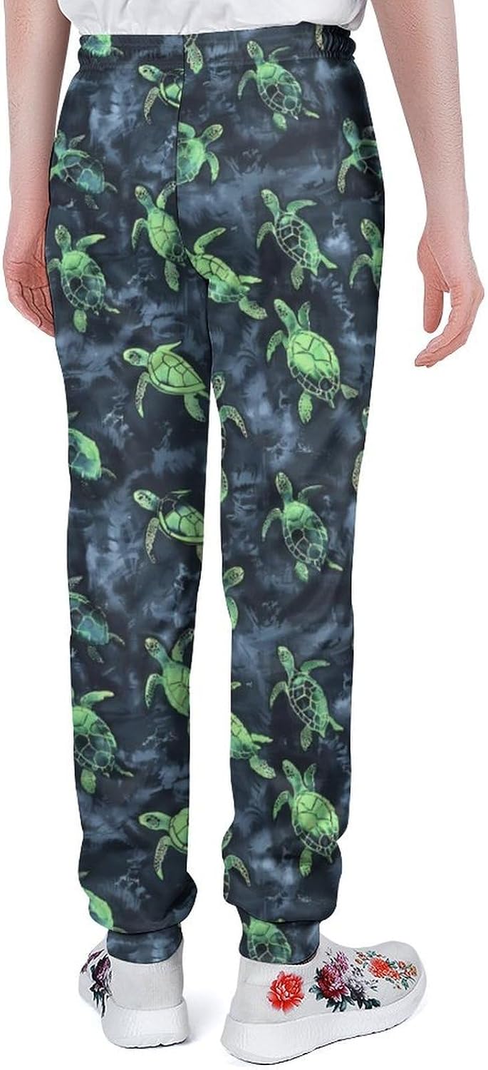 Turtles Tie Dye Pattern Men's Sweatpants Novelty Jogging Pants Sports Running Bottoms Trousers Women