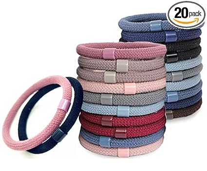 Miramar Beautiful Candy Color Elastic Hair Ropes Hair Ties Rubber Bands Kids Ponytail Holder Accessories for Girls (Multicolor) (Pack Of 20)