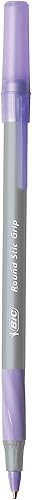 Miniatura 2 de BIC Round Stic Grip Xtra Comfort - Bolígrafo de punta media (0.047 pulgadas), morado, 12 unidades