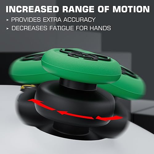 Miniatura 4 de PlayRealm Extensor de palo de pulgar y cubierta de agarre de silicona 2 juegos para Xbox Series XS y Xbox One SX Controller azul turbo