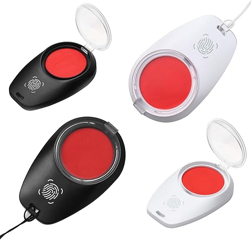 Almohadilla de tinta roja para huellas dactilares, almohadilla de tinta portátil de huellas dactilares, secado rápido para suministros de notario