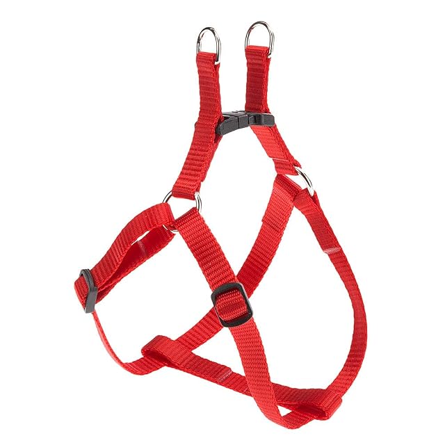 Ferplast Arnés Perro Pequeño Easy XS, Arnés Gato Ajustable, Fácil de Llevar, 33-46 cm. Rojo