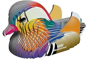 EUGY 3D Mandarin Duck Puzzle - Educational Eco-Friendly Puzzle Toy