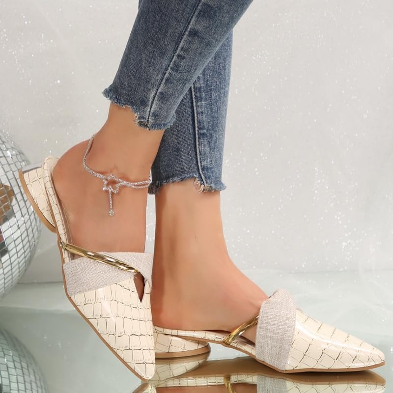 Women's stylish pointed-toe large size sandals - elegant for outdoor use and for commuting.