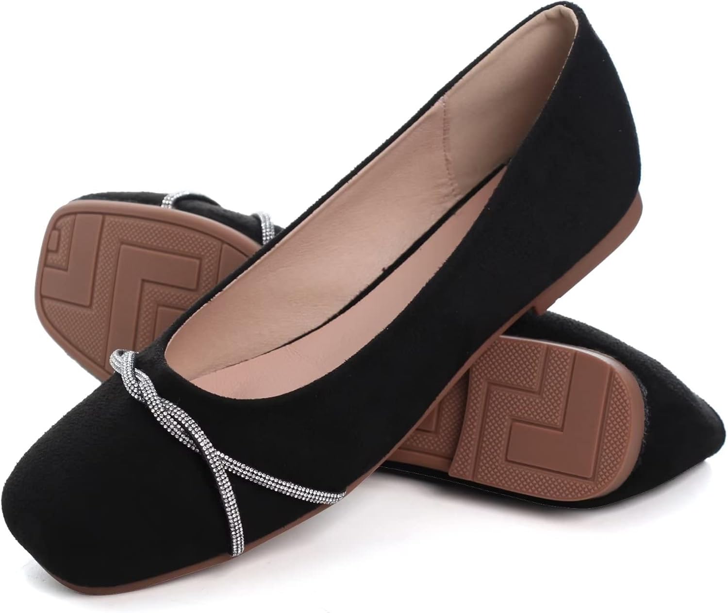 Stunner Damen Freizeit Ballerinas eckige Zehenpartie Schleife bequem...  - Bild 171 von 240