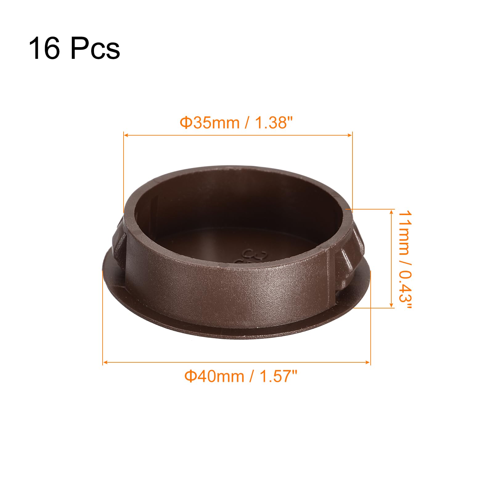 Tappi Per Fori In Plastica 60mm - Set Di 4 Pezzi Per Mobili E Pannelli