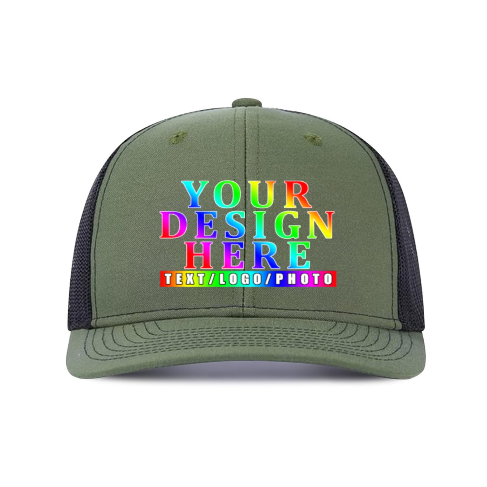 DQHXTK Custom Hat Logo, Personalized Baseball Cap, Customized Kids Sun Hats,Mens Summer Trucker Cap, Outdoor Sport Ponytail Cap, Personalised hat, DAD/Mom Gifts