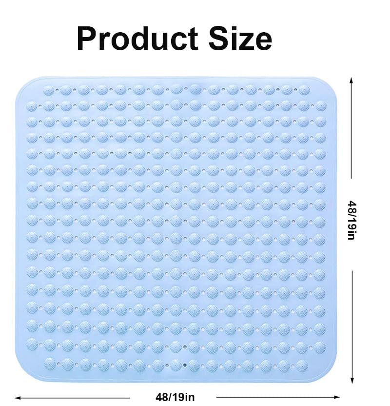 Shower mat, shower mat non-slip, massage shower mat non-slip,anti-slip mat with suction cups, for saunas shower rooms - Image 2