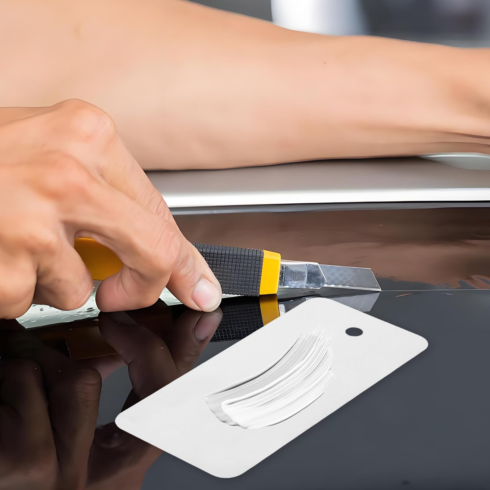 20 Stück Auto Lackiermuster aus Verzinktem Eisen Farbige Sprühlack Testtafel für Werkstätten und Messen Vielseitiges Display für Fahrzeugfolien und Autolackierung