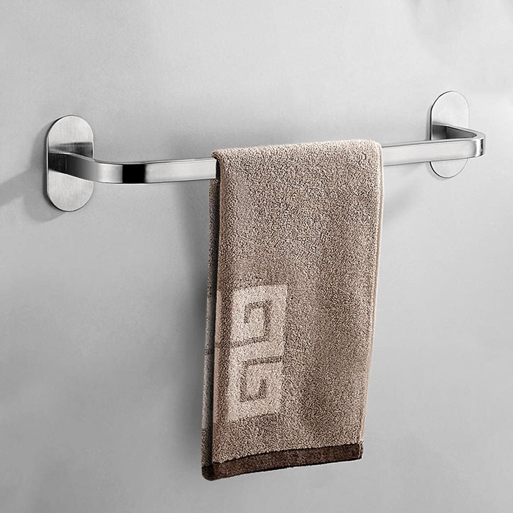 Porte-serviettes mural en acier inoxydable pour salle de bain adhésif