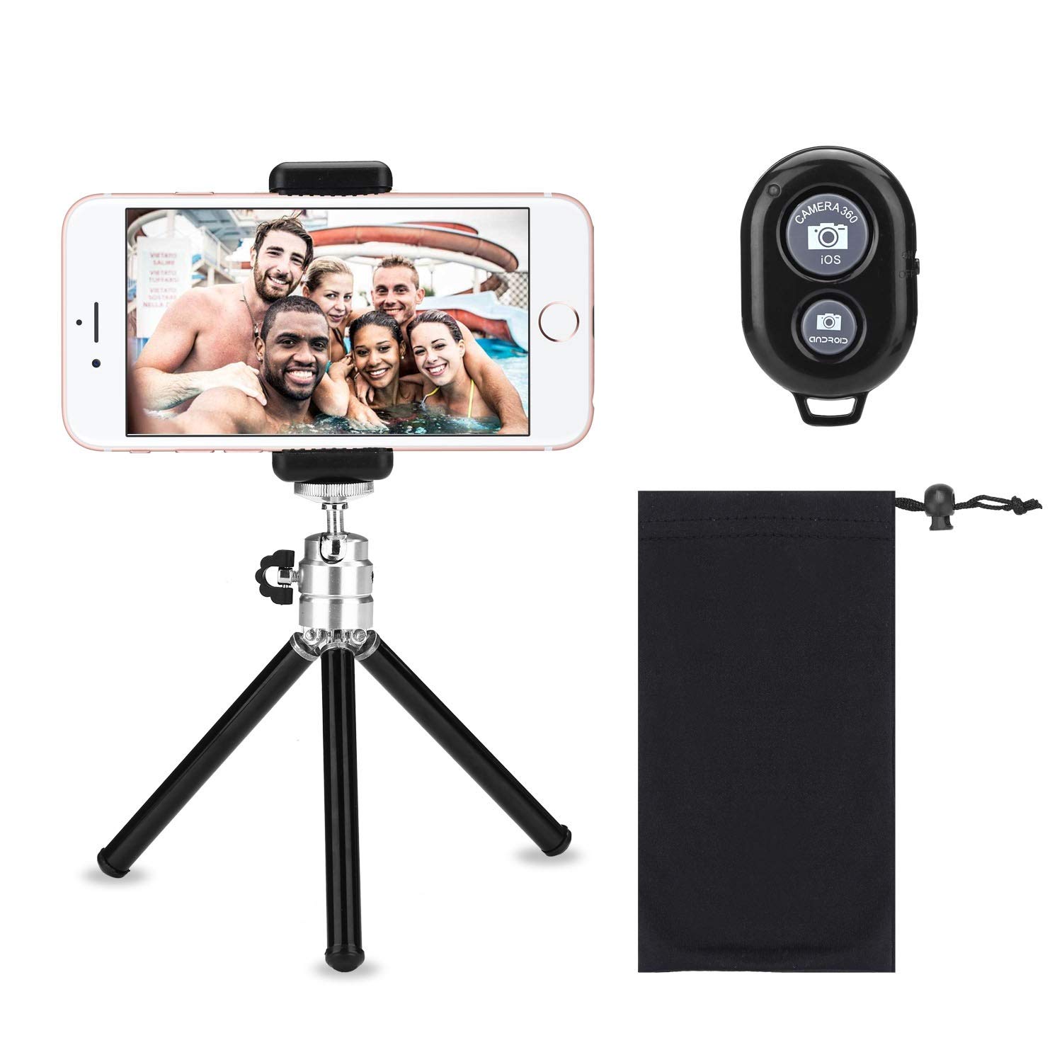 Phone Tripod Kamisafe Lightweight Mini Tripod Selfie Stick