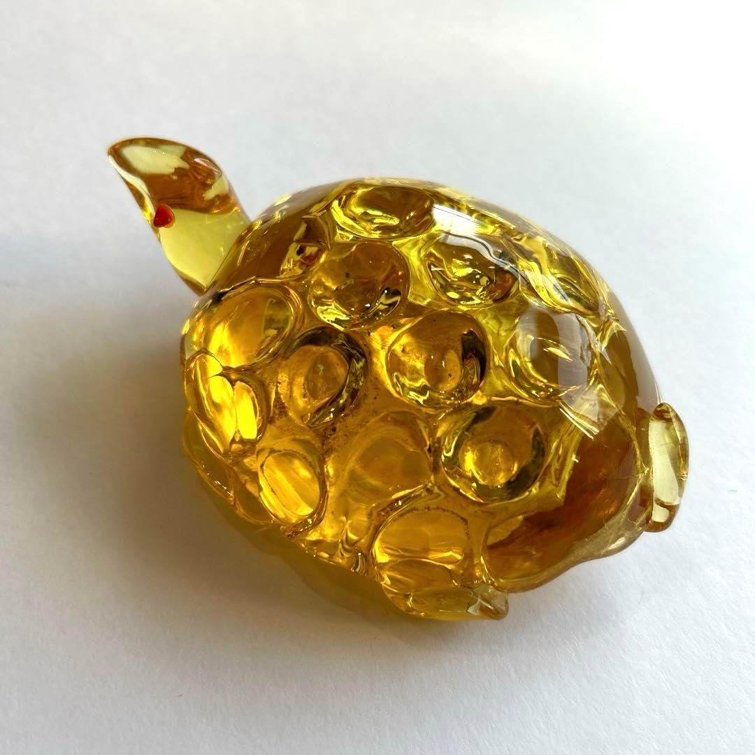 美品 バカラ Baccarat カメ 亀 ペーパーウェイト 縁起物 【極美品