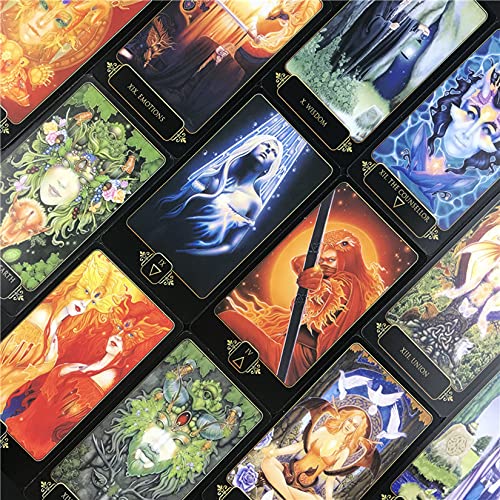 wuxafe 81 Seiten, Träume Von Gaia Tarot, Für Anfänger/Erfahrene Leser, Familienbrettspiel Geheimnisvolle Mit Bunten Box… – Bild 3