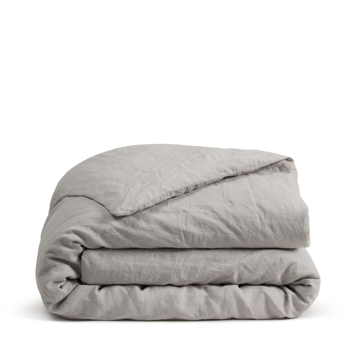 Dip & Doze Dove Grey 100% Luxury Natural Linen Duvet Cover | Luxurious Hotel Quality Bedding | Breathable Hypoallergenic | Belgian French Flax Woven In Portugal | - Superking
