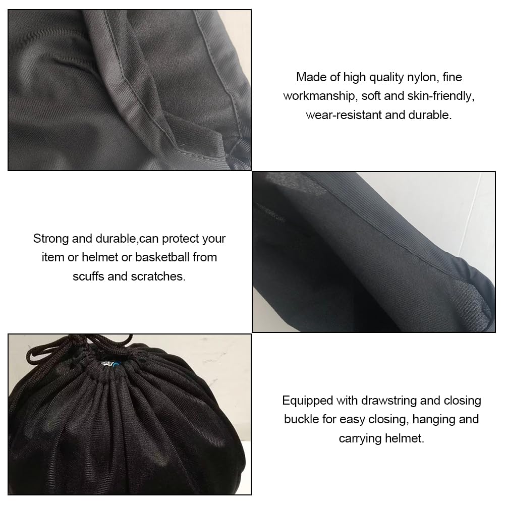 Helweet Helmtasche, Helmbeutel, Helmsack, Motorradhelm Tasche, Sporttasche für Motorradhelm, Tragetasche für Motorradhelm, Helmbeutel mit Kordelzug, Fahrradhelme Tasche, Für Fahrradhelme, 52 x 46 cm