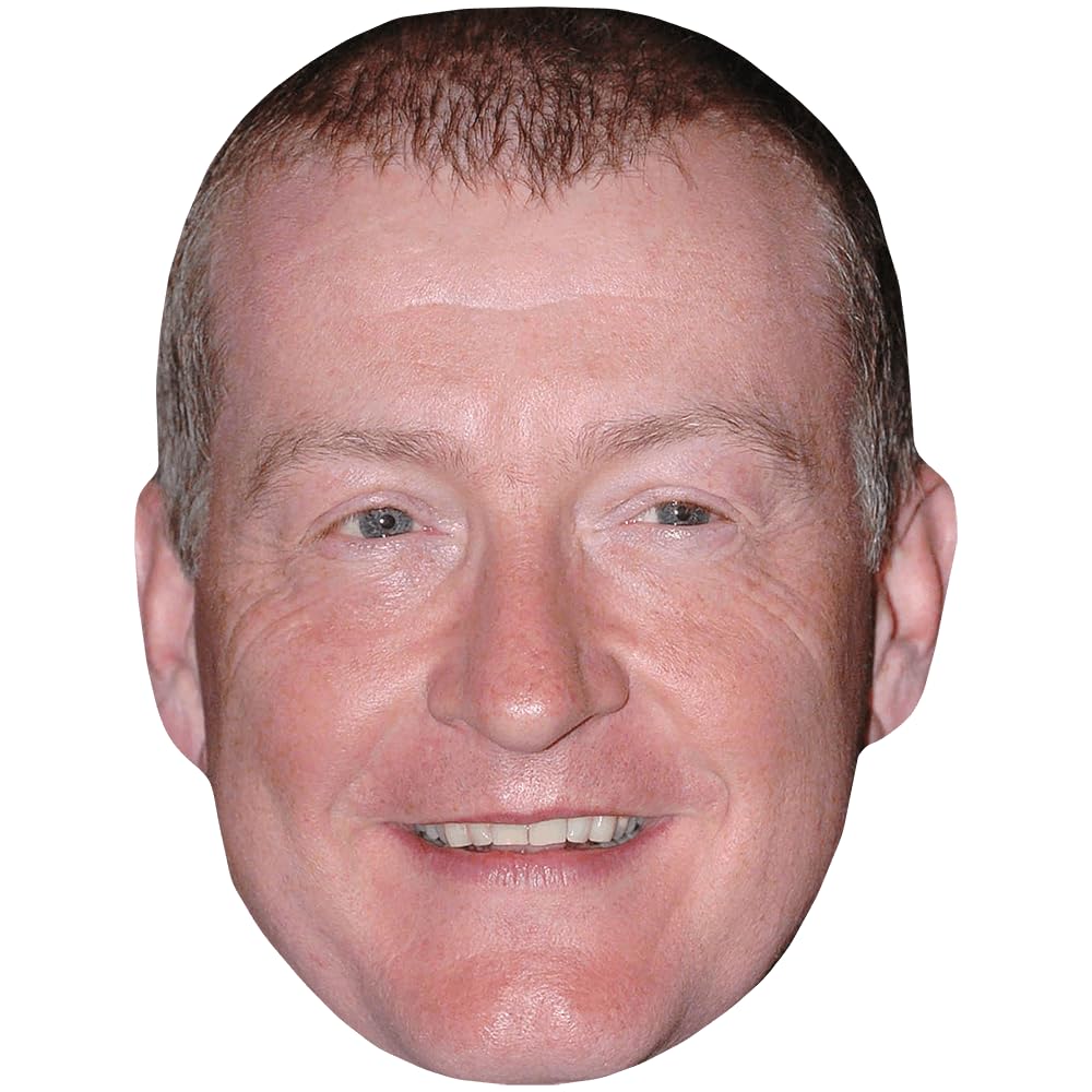 Steve Davis (Smile) Celebrity Mask, Flat Card Face, Fancy Dress Mask