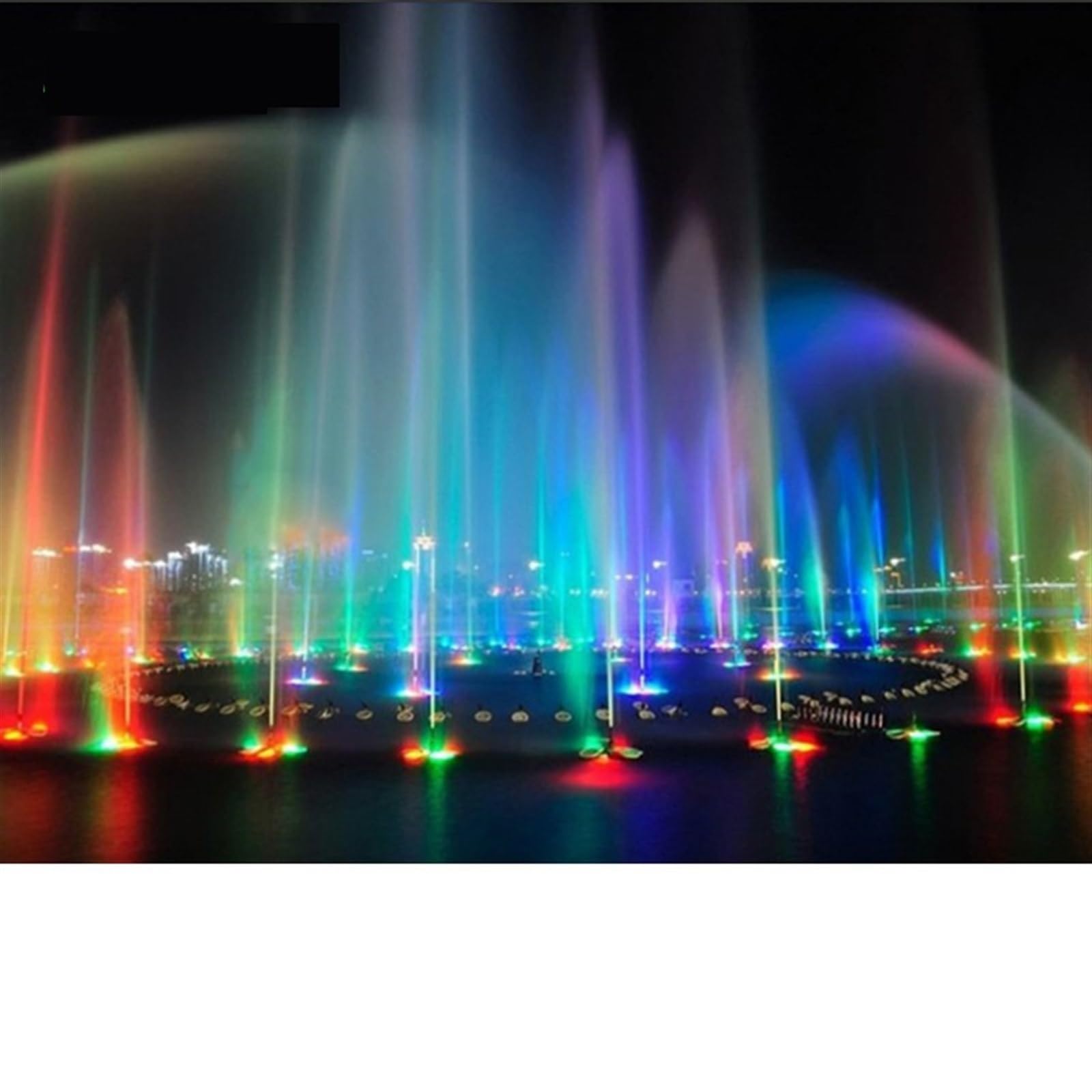 Poolbeleuchtung, LED-Brunnenlichter Edelstahl-Poollichter Frühlingslichter Bunte Fernbedienung RGB Quadratische Landschaftslichter Unterwasserlichter für Schwimmbad, Brunnen, Teich, Aquarium(RGB:D180m