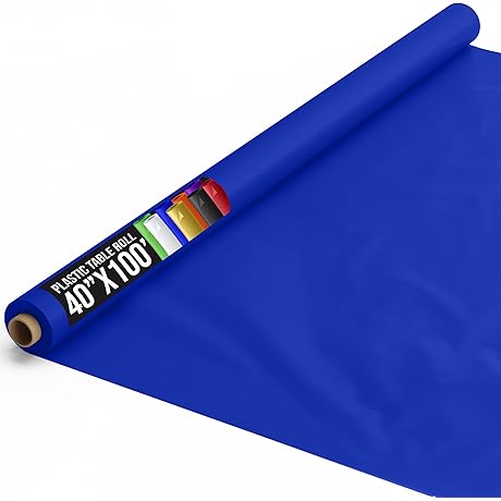 Exquisite Dark Blue Plastic Table Cloth Roll: Elevate Your Table Setting Experience
