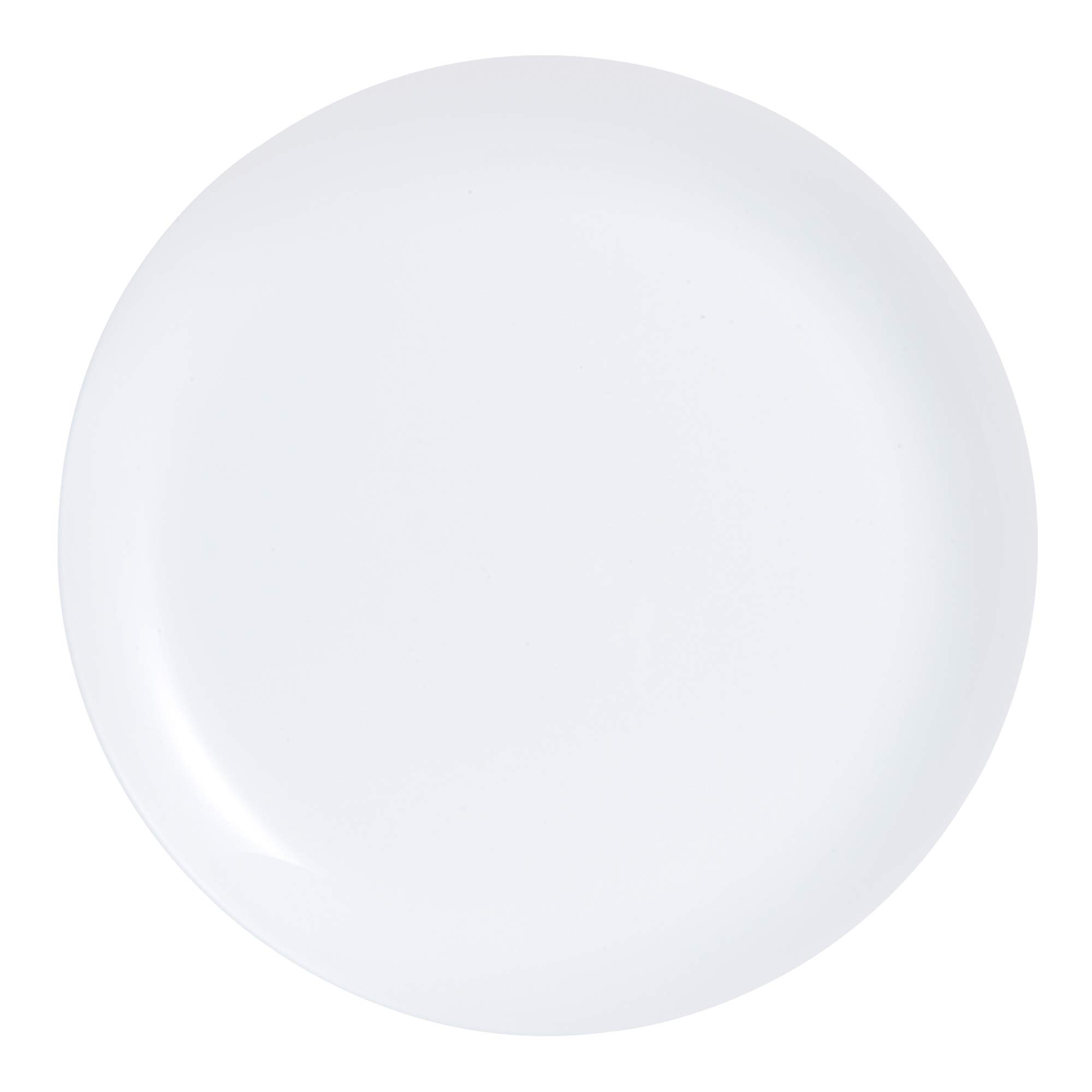 Diwali Round 18pc Opal Glass Dinner Set Dinnerware Tableware Plates (6X Dinner Plates, White)