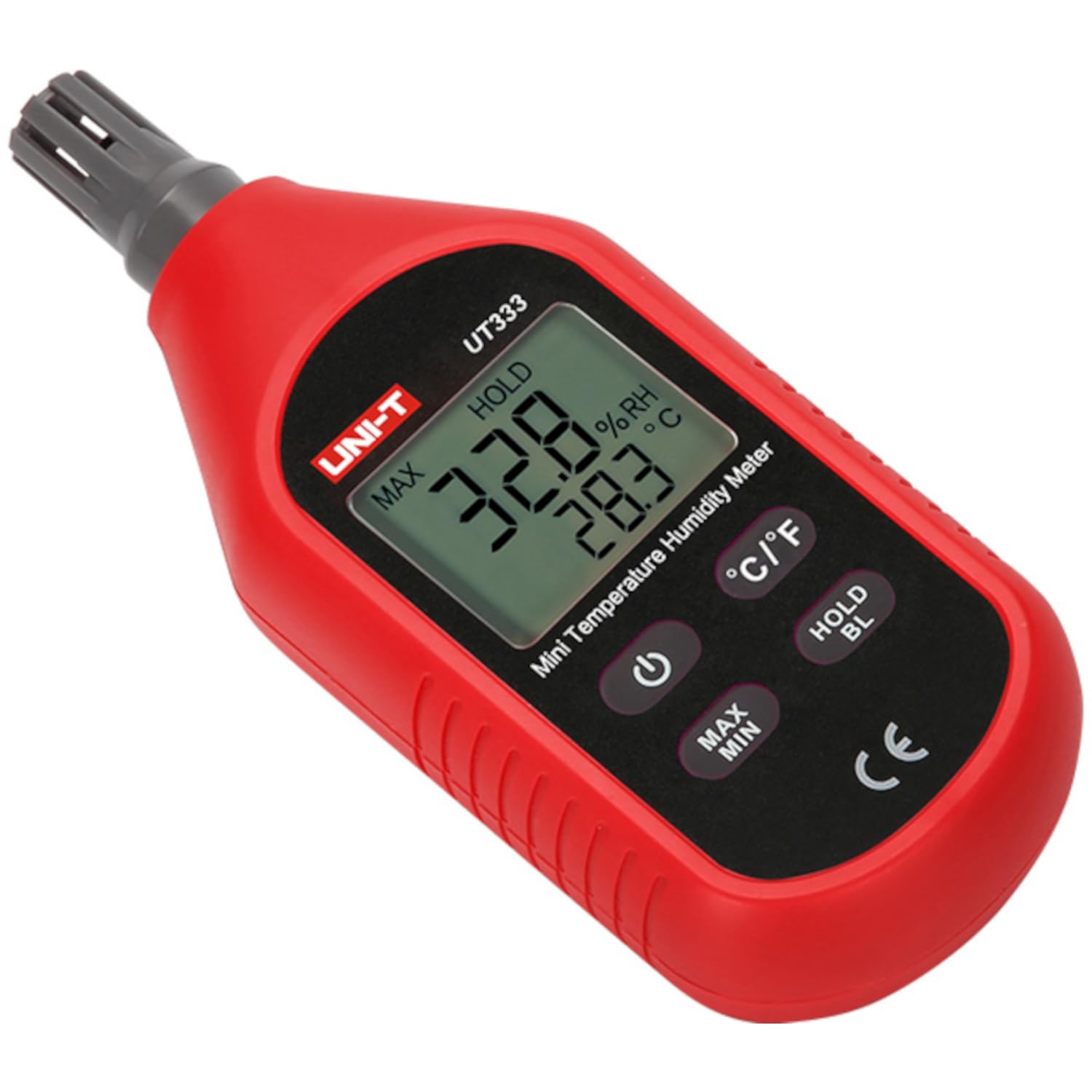 3S SuperSamaStore UT333 Mini Thermomètre Hygromètre Numérique, Mesureur Professionnel d'Humidité et de Température avec Écran LCD, Alimenté par Piles AAA, à Poser ou à Fixer au Mur