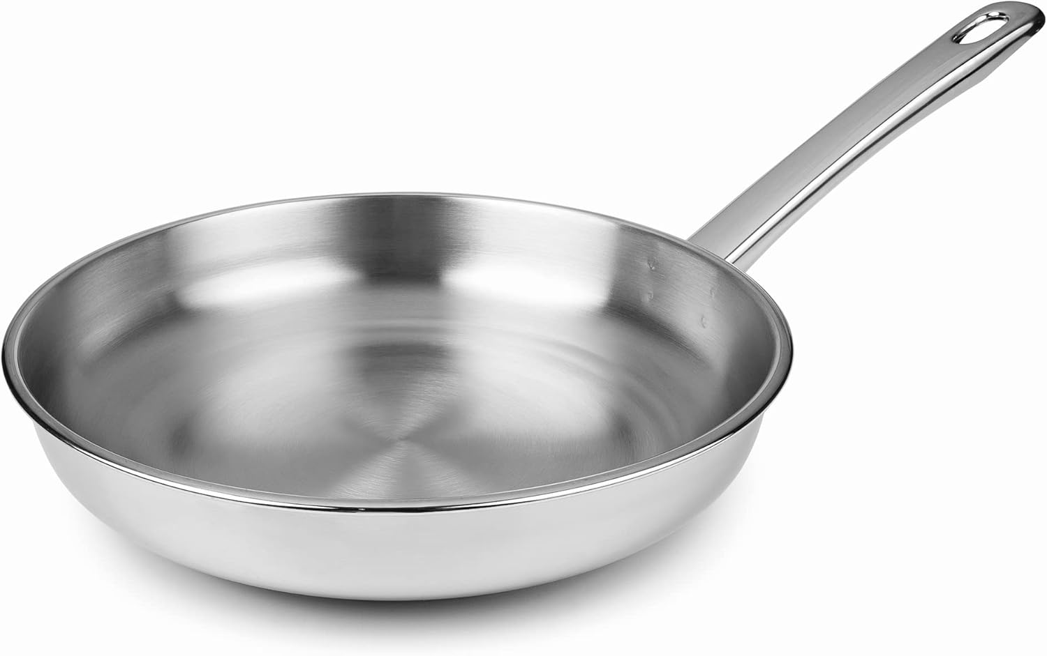 LACOR Vitrocor Frying Pan, Stainless Steel, Silver, 28 cm