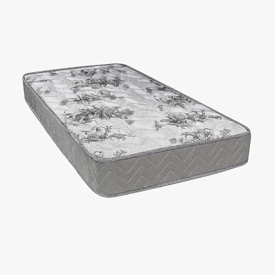 Colchão Solteiro D33 Espuma Com Certificado do Inmetro 188x88x12 CM Ortopédico Anti Ácaro Conforto - AV (CINZA)