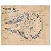 Vintage Star Wars Millenium Falcon Patent Poster Prints, Set of 1 (11x14) Unframed Photo, Wall Art Decor Gifts Under 20 for Home, Office, Garage, Man Cave, Student, Teacher, Comic-Con & Movies Fan