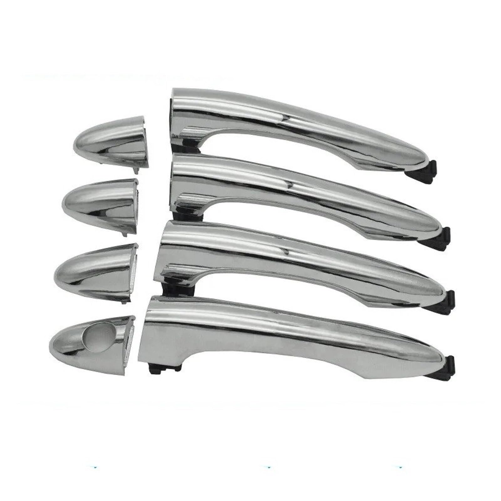 NOKRGQW Car Outer Door Handle for Kia for Sportage 2011-2016 82661-3W000 4Pcs Lot Front Rear Exterior Outside Door Handles Set Chrome