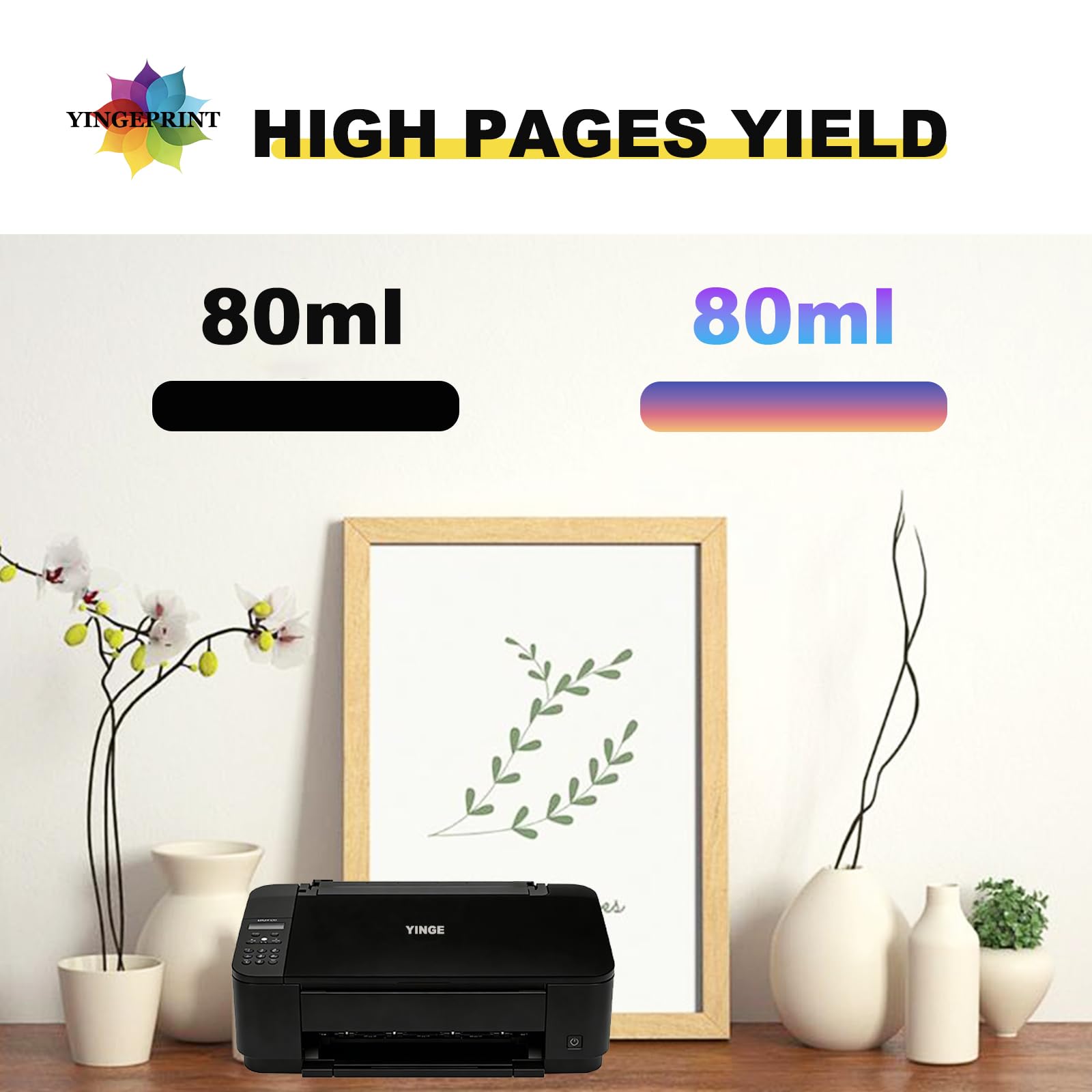 PFI1000 Wkład atramentowy kompatybilny z PFI-1000, 80 ml, zestaw 12 wymiennych do drukarki Canon imagePROGRAF PRO-1000(MBK, PBK, C, M, Y, R, PM, GY, PC, CO, PGY, B)