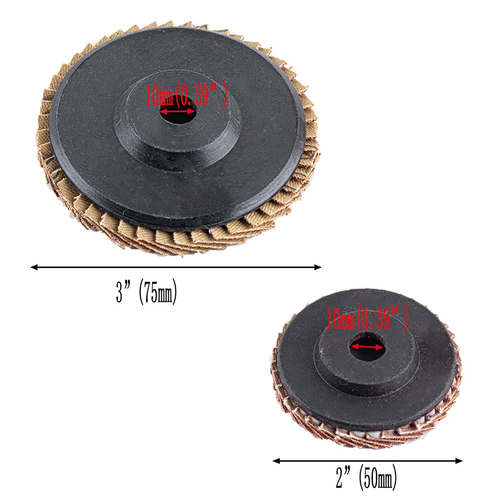 tarcze szlifierskie, 1 szt./5 ./10 Płaskie tarcze listkowe 75 mm 3 cale/2 cale 50 x 10 mm/75 Tarcze ścierne, szlifierskie, ostrza 80/czerwone/10 ._75*10(Blue,10Pc-75 * 10Mm)