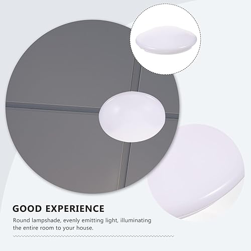 Miniatura 7 de Homoyoyo Pantalla de luz de hongos, 8.9 in de plástico empotrado de montaje para lámpara de techo de repuesto para lámpara de iluminación colgante