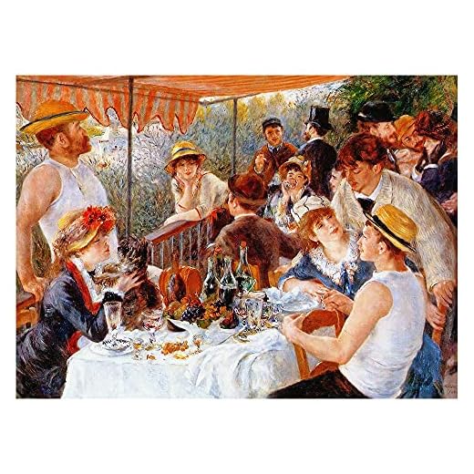 Cuadro Lienzo, Impresión Digital - El Almuerzo De Los Remeros Pierre Auguste Renoir, cm. 80x100 - Decoración Pared