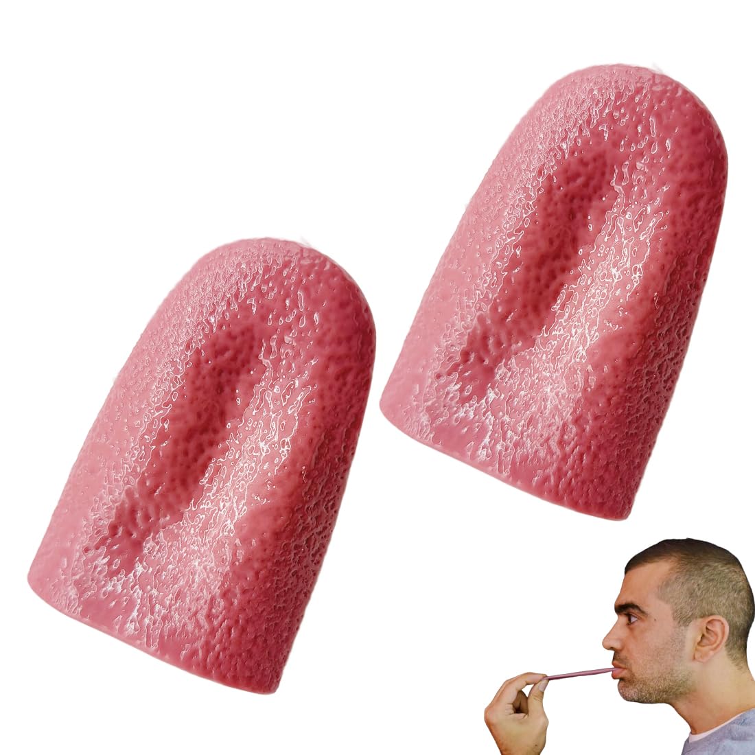 Lot de 3 langues artificielles réalistes pour tours de magie horribles
