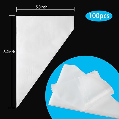 Miniatura 2 de Mini tuberías desechables de 8 pulgadas, bolsa de pastelería, crimpadoras, bolsas de pastelería pequeñas, bolsas de pastelería desechables para