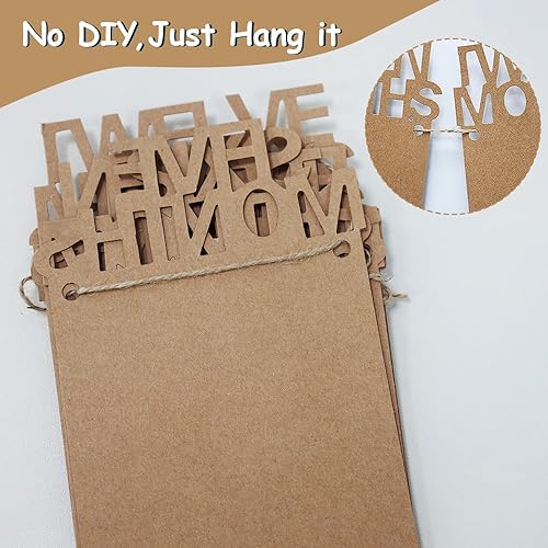 Miniatura 2 de Cartel de fotos de bebé de primer cumpleaños para recién nacidos a 12 meses, decoraciones de primer cumpleaños para niños y niñas, cartel de fotos