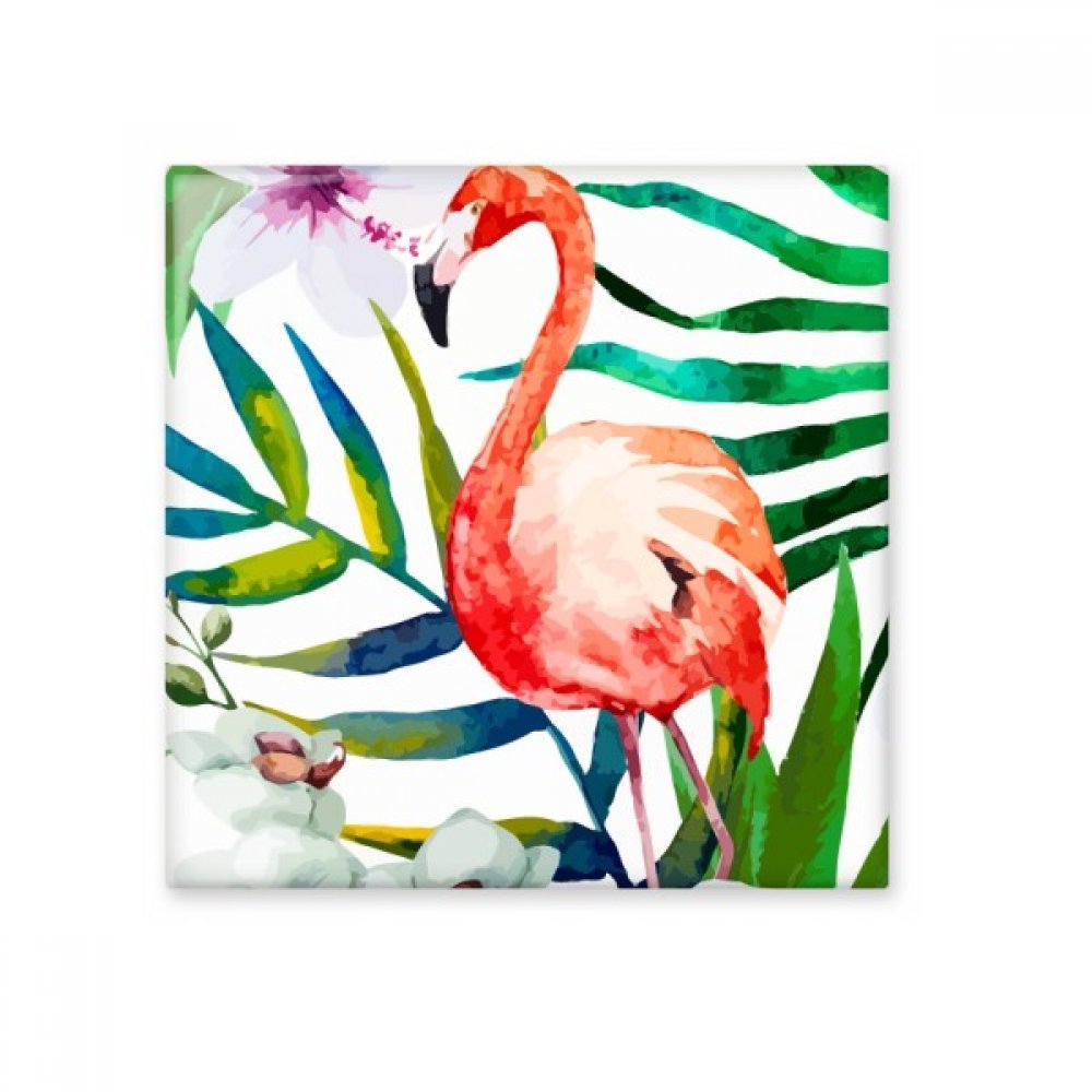Carrelage céramique cadeau artisanal original à motif plantes tropicales