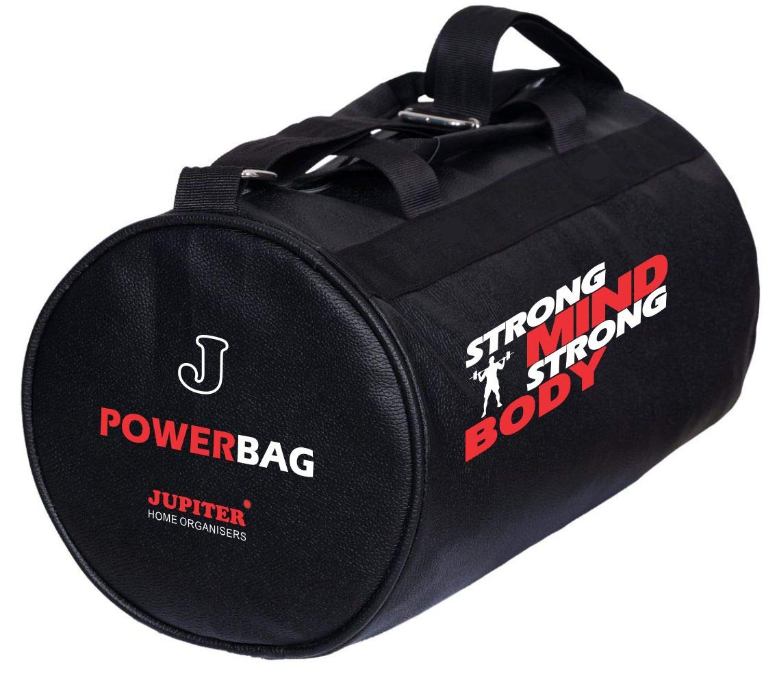 jupiter Gym Bag L-BK, Leatherette Duffel Bag, Power Bag - Black-picture-44