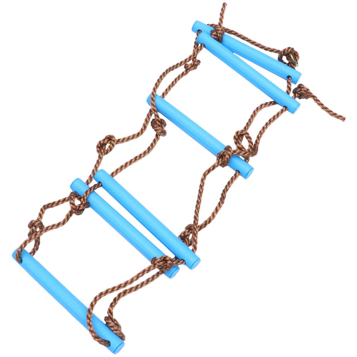 LIOOBO Develop Kids' Outdoor Skills 6-Section Portable Ladder Kids Climbing Toy Safe Plastic Material Parent-Child Activity