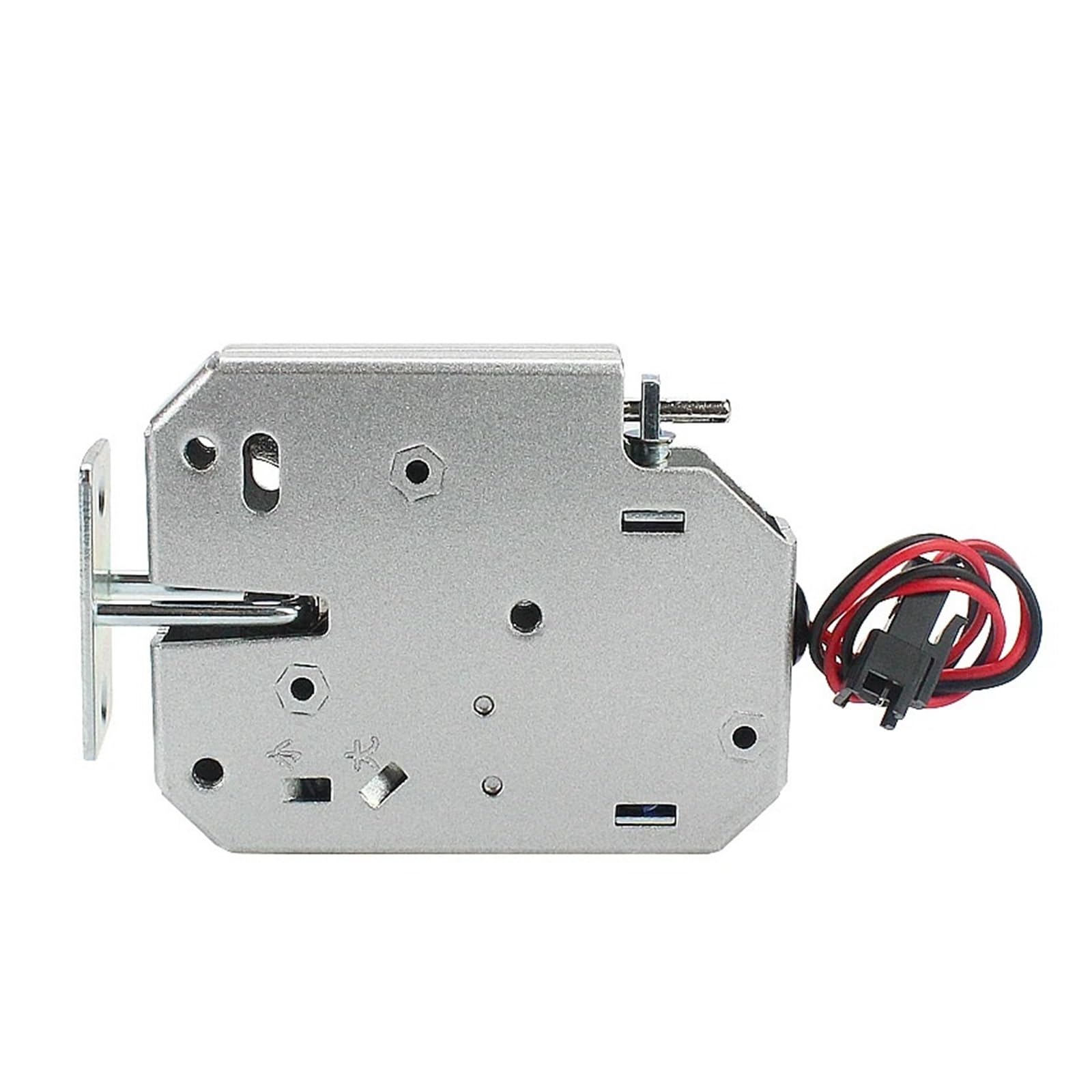 Express Box Lock Locker Door Electric Control Vending Machine electromagnetic Storage Cabinet(12V-2 Wire Silver)