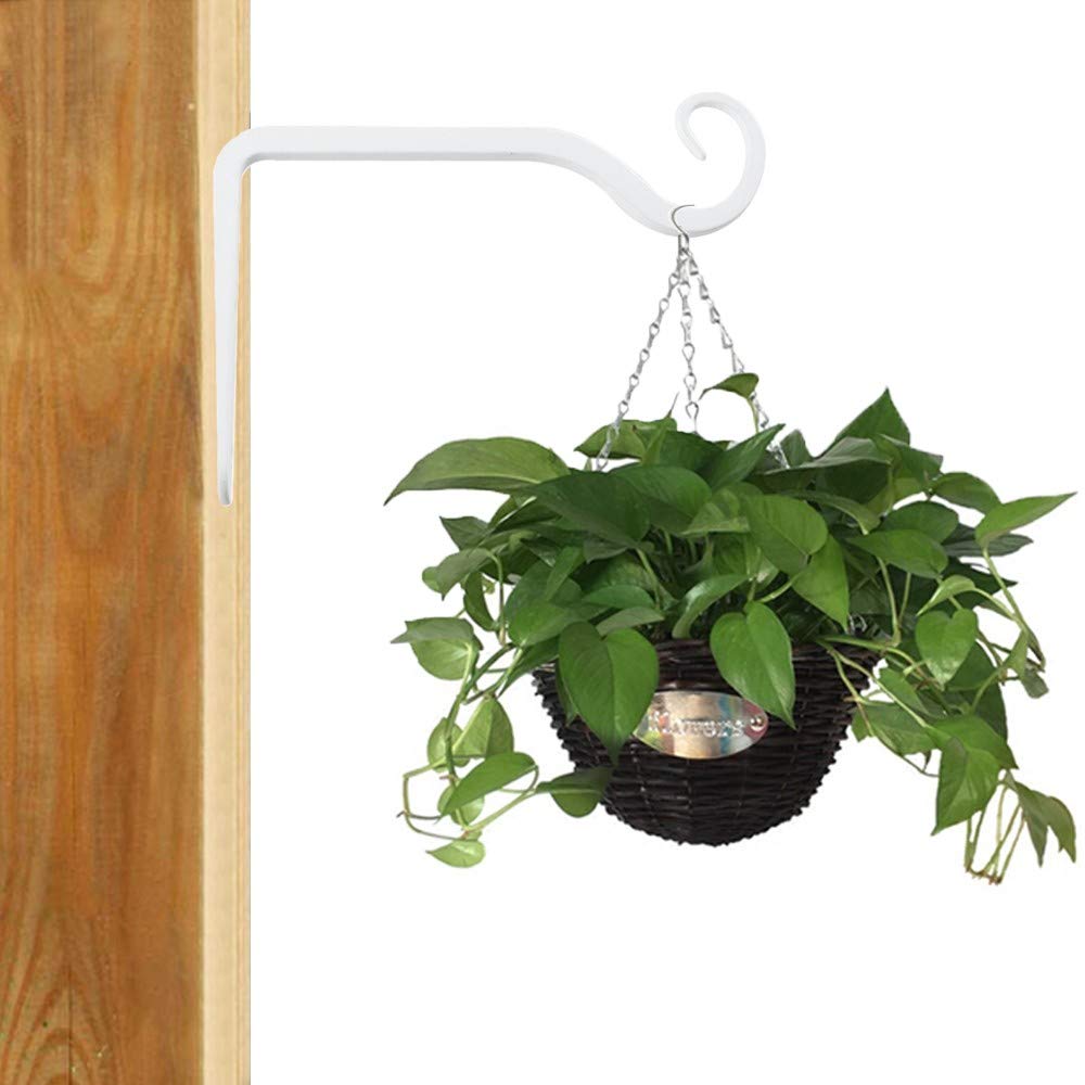 Oradrem Confezione Da 2 Ganci Da Parete In Legno Da 5,9 Pollici Per Appendere Piante Lanterne Staffe Per Fiori Campanelli Eolici Mangiatoie P~p115741136