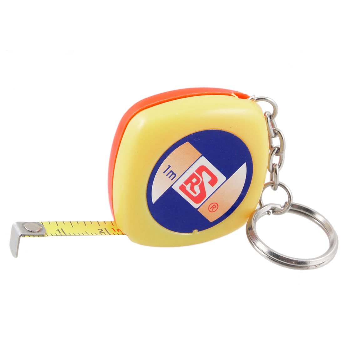 Aexit Yellow Shell Tools & Home Improvement Retractable Dual Scale Tailor Ruler Tape Keyring Tape Measures 1M 3Ft