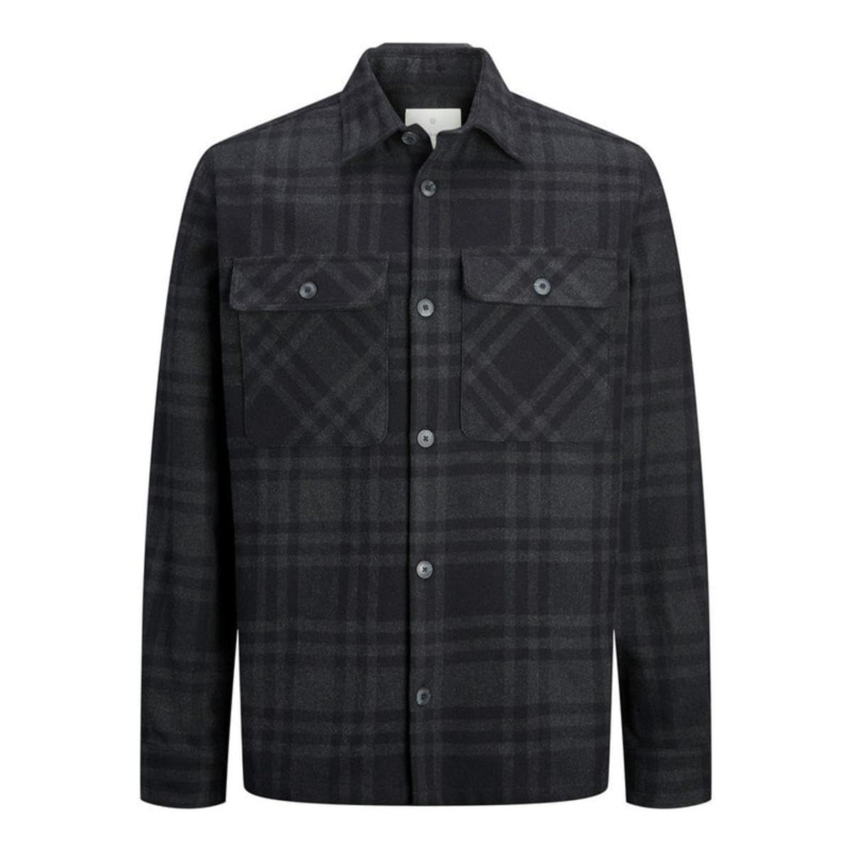 JACK & JONES Mens Raymond Shirt Overshirt Black Beauty XL