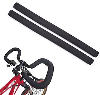 Racing Puños para Manillar de Bicicleta, Esponja de Goma Flexible para Manillar de Bicicleta,2 Unidades (Diámetro Exterior:33 mm, Diámetro Interior:21mm)