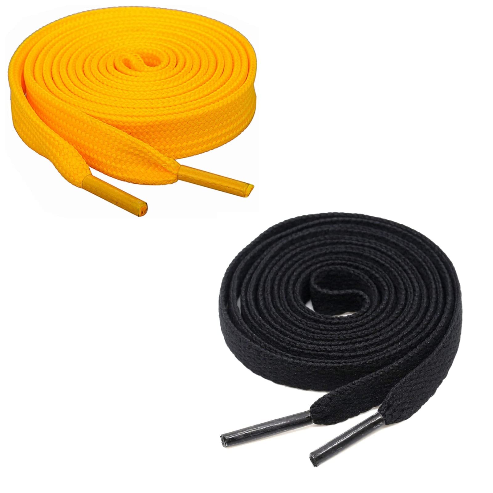 GRAH SANGRAH® (2 Pair (1 Pair Per Single Color) Flat Unisex Shoelaces for Sport, Running Casual Shoes. (120 CM, Black-Yellow) (B0BZ55JYFN) Amazon Price History, Amazon Price Tracker
