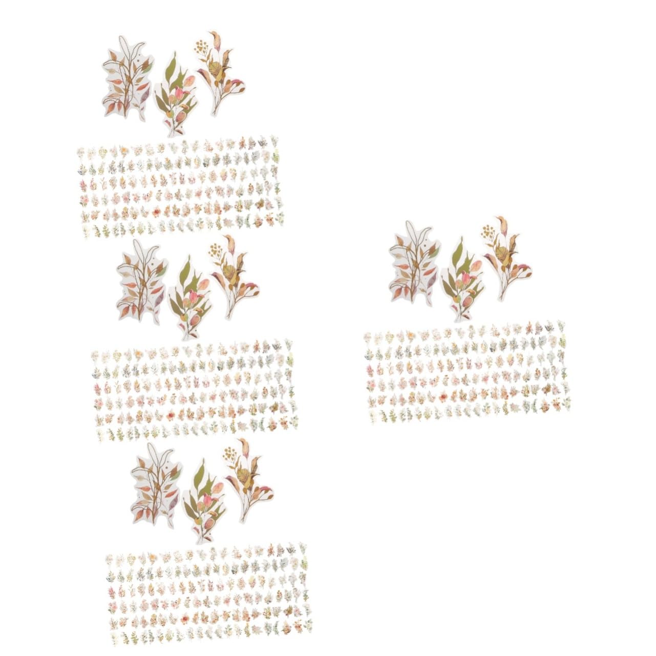 HOMSFOU Pegatinas De Plantas Y Flores Holográficas Para Scrapbooking Decoración De Álbumes Y Manualidades Y Para Proyectos Diy Y Cumpleaños Y 240 Piezas X 4