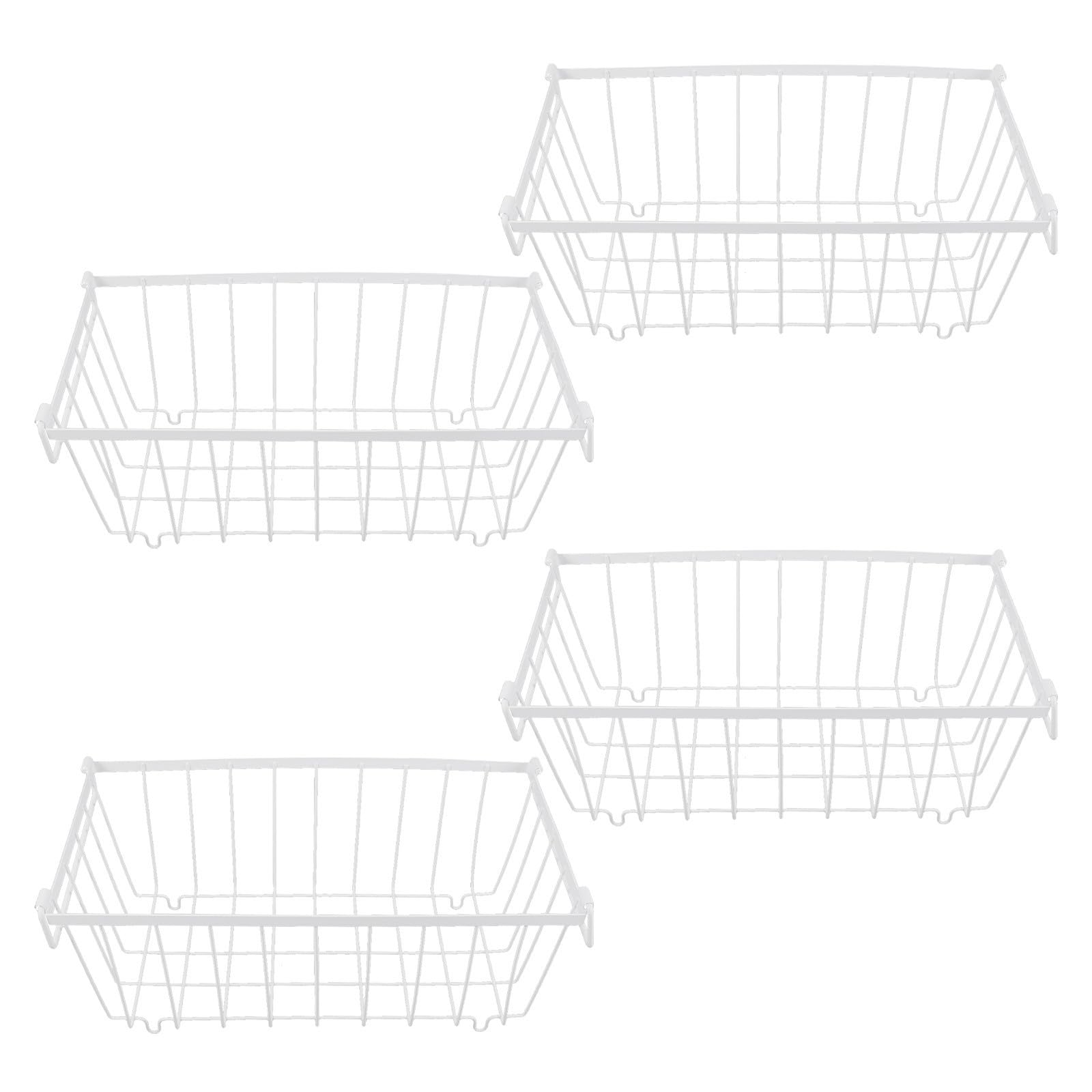4 Pièces Panier Filaire de Congélateur Coffre 14,6x7x6 Po en Fer