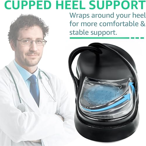 Miniatura 4 de Skyfoot Insertos de cuña de talón ajustables de 3 capas para corrección de supinación y pronación, plantillas adhesivas de talón medial y lateral