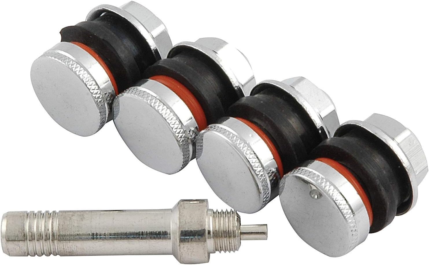 Allstar Performance ALL44137 Steel Flush Mount Style Valve Stem, (Pack of 4)