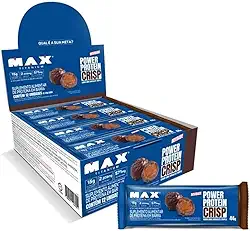 Power Protein Crisp Bar Display (12 unid. 44g), Dark Chocolate Truffle